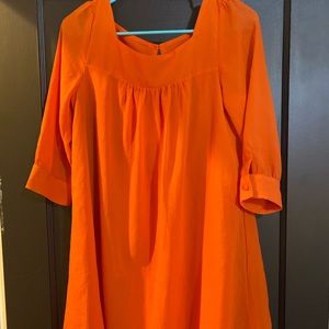 Orange H&M dress - perfect for spring!